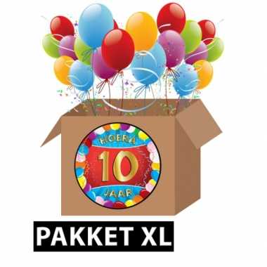 10 jarige feestversiering pakket xl