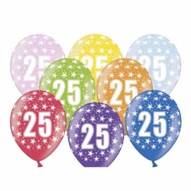 25e verjaardag ballonnen met sterretjes
