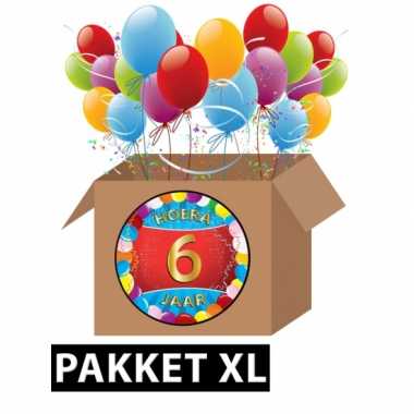 6 jarige feestversiering pakket XL