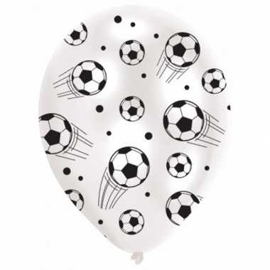 6x stuks voetbal thema ballonnen