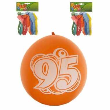 8 Stuks feest ballonnen 95 jaar