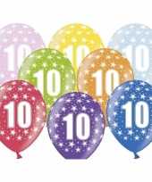 10e verjaardag ballonnen met sterretjes