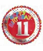 11 jaar helium ballon happy birthday
