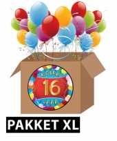 16 jarige feestversiering pakket xl
