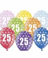 25e verjaardag ballonnen met sterretjes