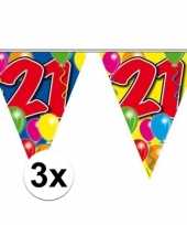 3x vlaglijn 21 jaar 10 meter