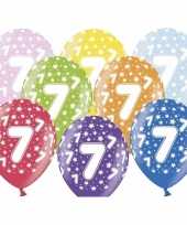 7e verjaardag ballonnen met sterretjes