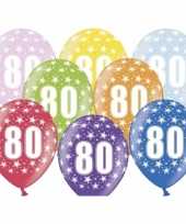 80e verjaardag ballonnen met sterretjes
