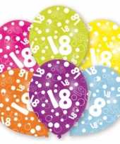 Leeftijd ballonnen 18 jaar 6 stuks