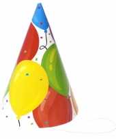 Voordelige hoedjes ballon 18 stuks
